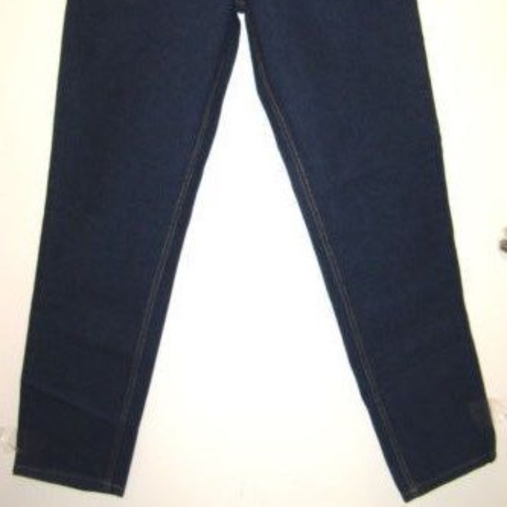 True Vintage New Old Stock Dark Blue Cotton Denim Jeans Pants - Picture 7 of 8